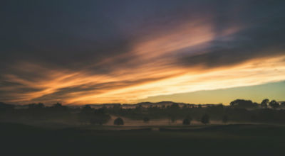 cloudy sunrise with dramatic colors