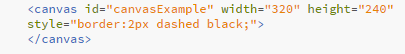 canvas tag coding example