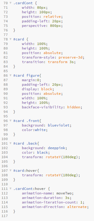 css code for animaion transform combined